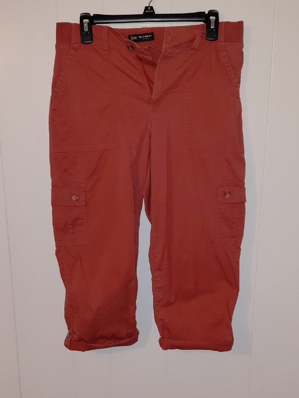 Lee Women's Cargo Pants - Brick Red